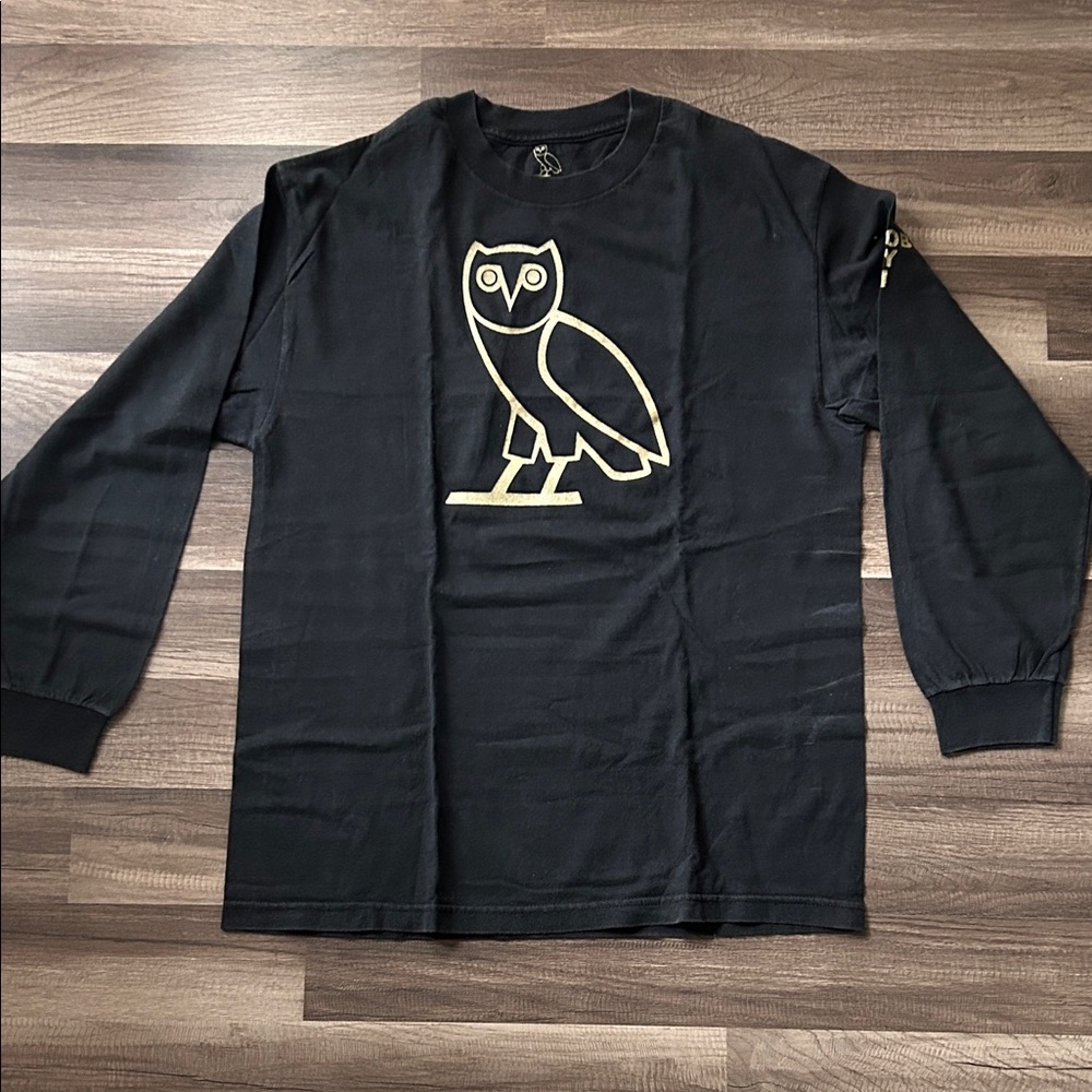 OVO Black and Gold Owl Graphic Shirt